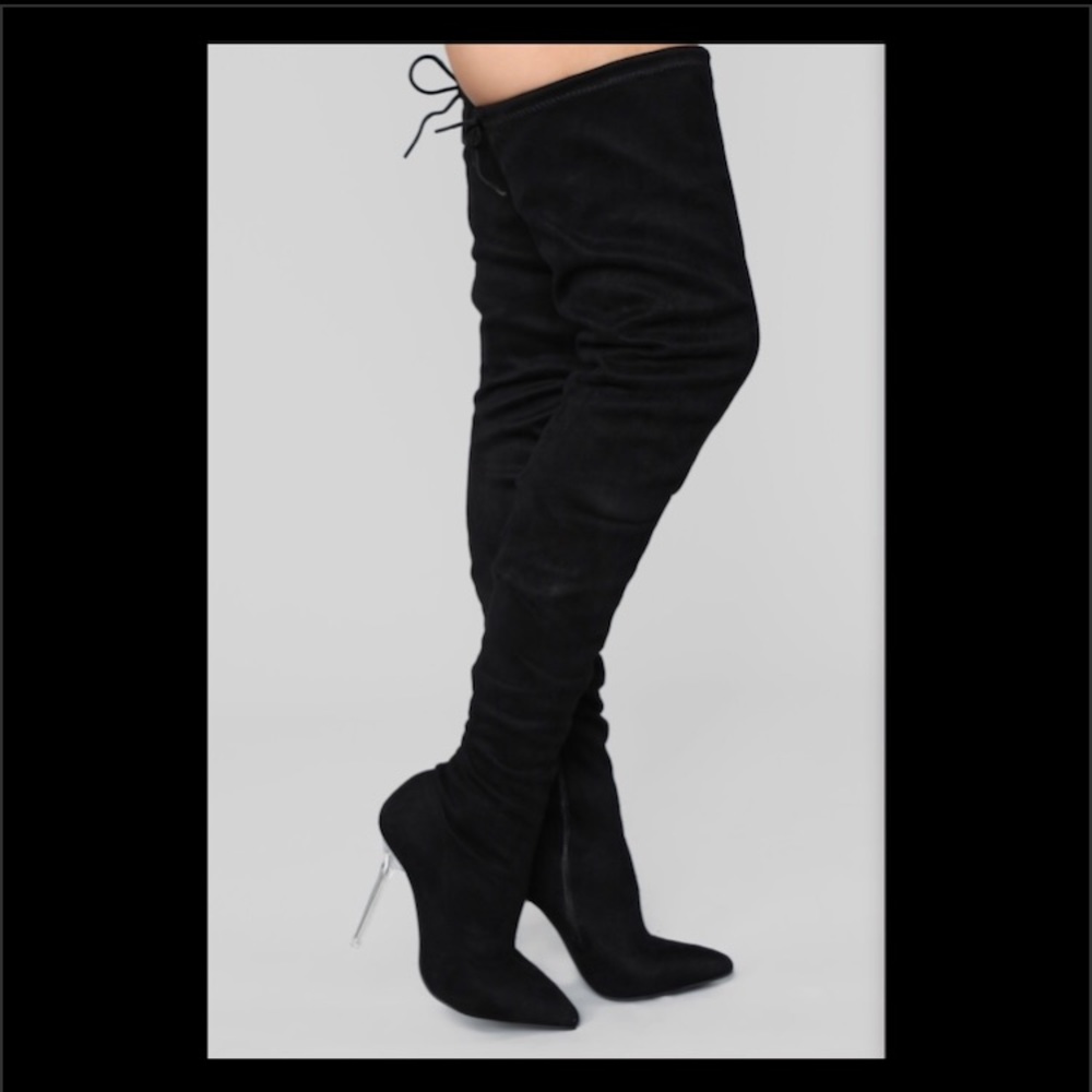 Brand New Fashion Nova “Heeled Boot - Black”